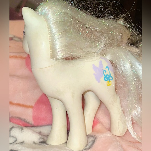 VTG 1989 My Little Pony G1 Bridal Beauty Wedding Bride Pony Hasbro White Doves - Picture 7 of 16